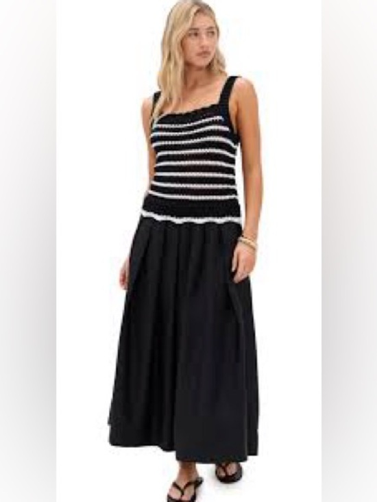 Madewell Dresses & Skirts - NWT Madewell Striped Crochet Knit Poplin Dress XS